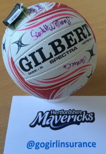 Hertfordshire Mavericks Signed Ball