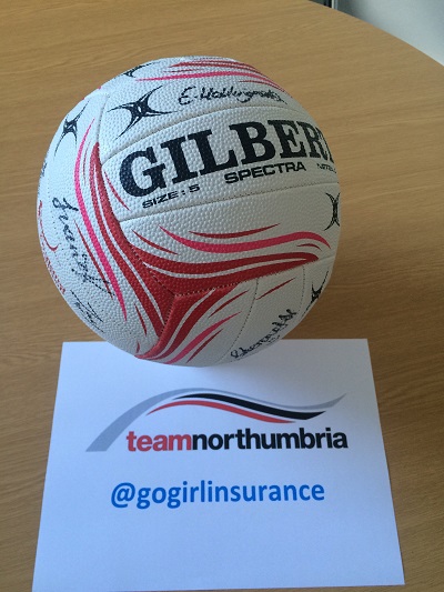 Win a Team Northumbria signed netball