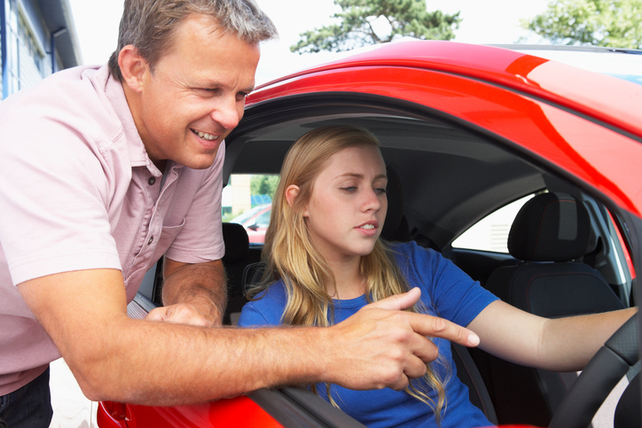 driving test changes young female driver