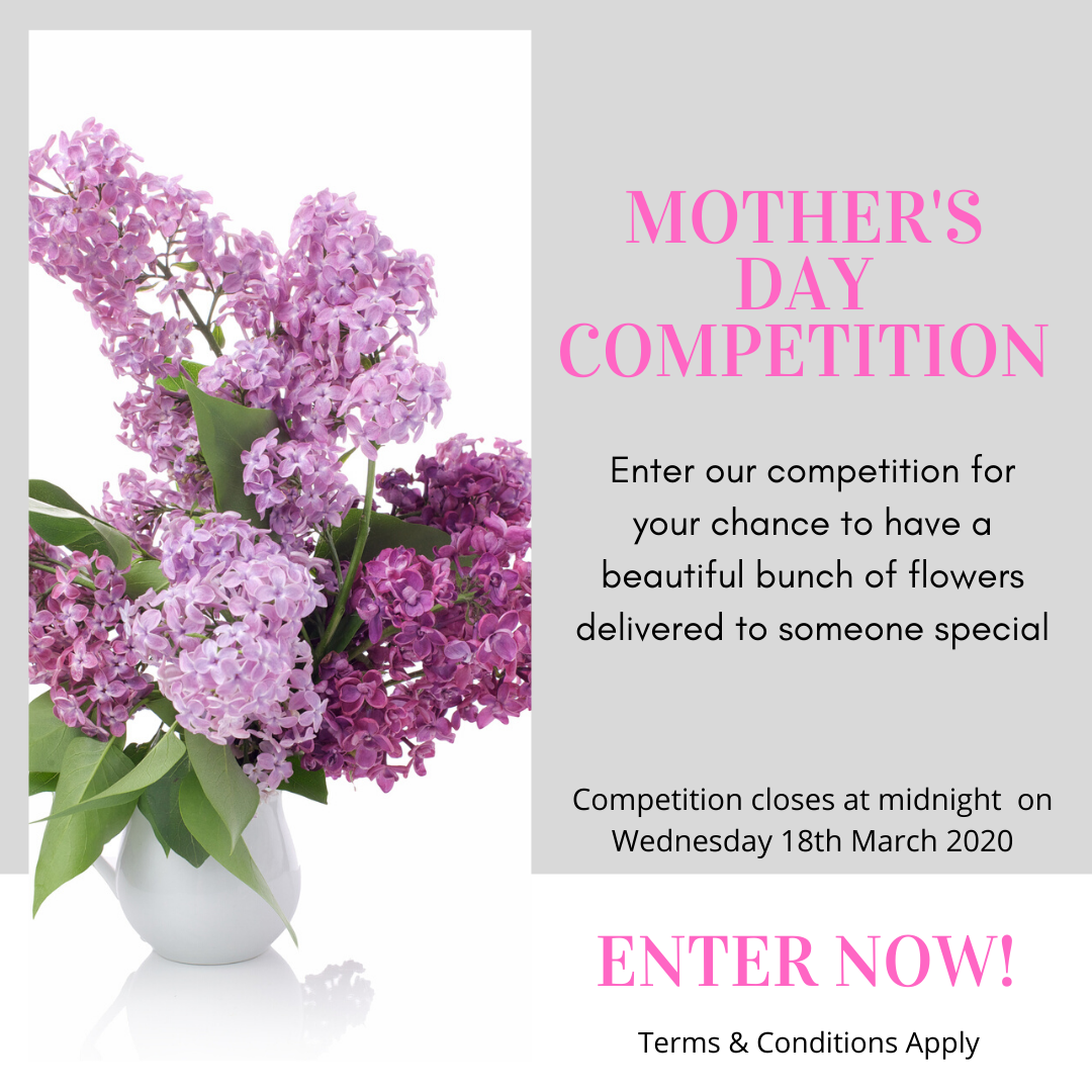 Win a bouquet of flowers for Mother’s Day